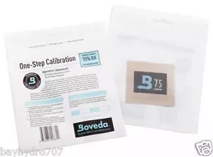 Boveda By Humidipak One-Step Humidor Hygrometer Calibration Kit Packet 75% SAVE - Picture 1 of 5
