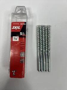 Brocas de mampostería de carburo SKIL 5 piezas 1/4"" x 3-1/2"" 93154 NUEVAS - Imagen 1 de 3
