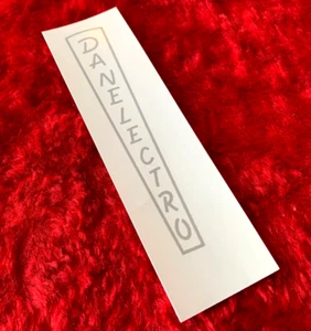 Danelectro Silver Waterslide Silk Screened Decal - Picture 1 of 3