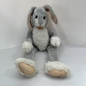 "Conejo conejito gris Steiff con botón oreja 23""" - Imagen 1 de 12