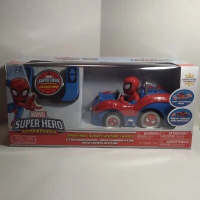 Marvel Toy Spider Man Super Hero Adventures Buggy Car Remote Control New In Box - Image 1 of 4
