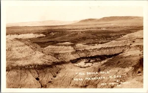 RPPC THE DEVILS HOLE Marmarth North Dakota Vintage Postcard KC12 - Picture 1 of 2