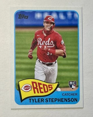 2021 Topps Series 2 Tyler Stephenson 1965 Retro Redux RC #T65-16 Cincinnati Reds - Image 1 of 2