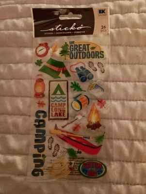 Sticko CAMPING Scrapbooking Stickers  - Image 1 of 2
