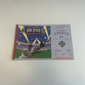 1996 Milwaukee Brewers at California Angels Eröffnungstagsticket letzte CA-Saison - Bild 1 von 3