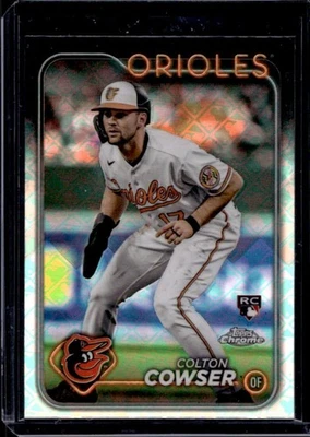 2024 Topps Chrome Logofractor Colton Cowser RC Rookie #278 Orioles - Image 1 of 2