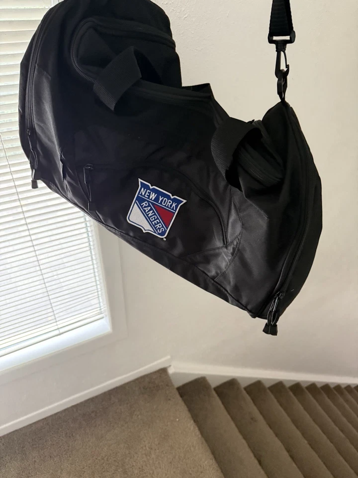 New York Rangers Duffel Bag Black with Team Logo - Image 1 of 4