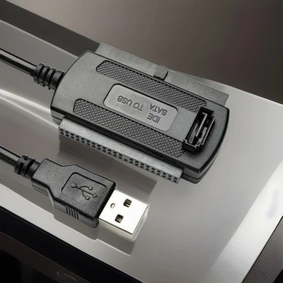 IDE SATA to USB 2.0 Adapter Converter Cable For 2.5 3.5 Inch Hard Drive HD - Image 1 of 4