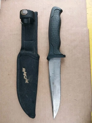 Vintage Buck 650 Nighthawk Fixed Blade Knife Sheath USA 1995 - Image 1 of 4