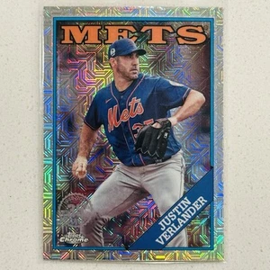 2023 TOPPS UPDATE ⚾️ JUSTIN VERLANDER   SILVER PACK MOJO CHROME #89 NY METS - Picture 1 of 1