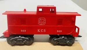 Marx 969 KCS Red Plastic Caboose - 8 wheel - Picture 1 of 6