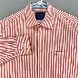 Paul & Shark Yachting BEACHWEAR Shirt Mens XL Striped Long Sleeve Oversized - Picture 1 of 10