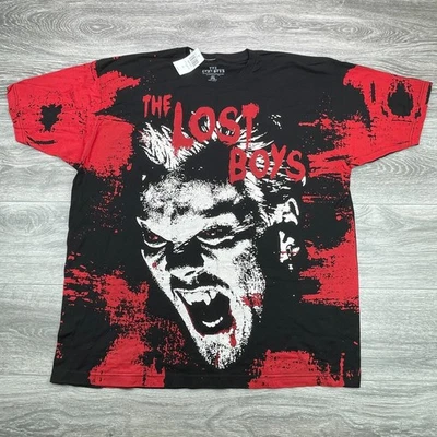 The Lost Boys Shirt Mens 2XL Black David Mega Print Vampires Movie Promo Tee - Image 1 of 4