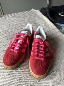 Adidas Gazelle Bold U.K. 6 Pink And Red - Picture 1 of 5