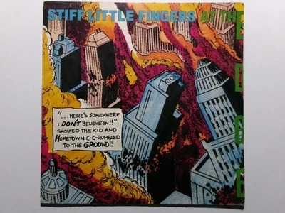 STIFF LITTLE FINGERS AT THE EDGE CHRYSALIS CHS 2406 JAKE BURNS PUNK Foto 1 de 3