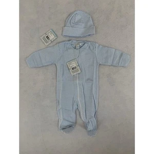 Kissy Kissy Footie Boys 0-3 Blue Beanie Infant Baby New Born6 Sleeper Hat NEW$55 - Picture 1 of 7