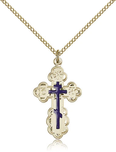 Gold Filled Cross Necklace For Women On 18 Chain - 30 Day Money Back Guarantee - Imagem 1 de 1