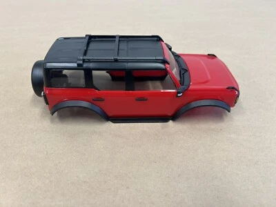 Traxxas TRX4M 1/18 Scale Ford Bronco Red Clipless Body - Image 1 of 4