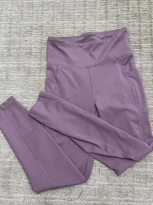 BALLY Total Fitness Womens Athletic Pants M Lilac Stretch Legging Pant - Picture 1 of 7
