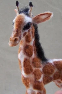 Ooak Miniature Dollhouse Baby Giraffe by Malga - Zdjęcie 1 z 6