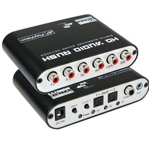 Audio 5.1CH AC3 DTS Digital Sound Decoder optique SPDIF coaxial à 6RCA - Bild 1 von 6