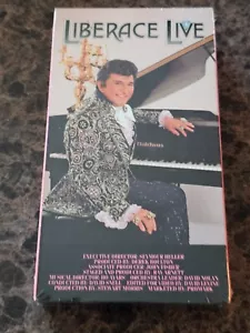 BRAND NEW Liberace Live (VHS; 1985) RARE Sealed OOP Watermarks - Picture 1 of 6
