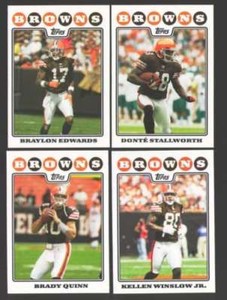 2008 Topps Cleveland Browns Team Set Quinn Edwards Bell Winslow Thomas Lewis 13