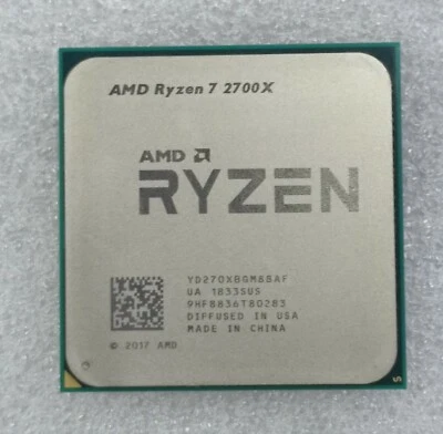 AMD Ryzen 7 2700X Desktop CPU Processor Socket AM4 R7 Eight Core YD270XBGM88AF - Image 1 of 3