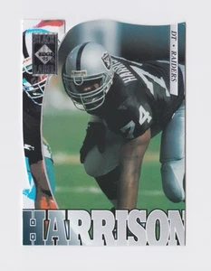 1995 Collector's Edge Black Label Silver Die Cuts #100 Nolan Harrison Raiders - Bild 1 von 2