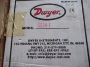 NEW DWYER 603A-1 LED DIFFERENTAL PRESSURE TRANSMITTER - Bild 1 von 3