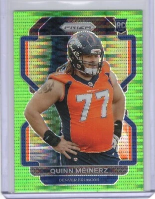 2021 Panini Prizm Rookie Green Pulsar Prizm #430 Quinn Meinerz RC - Image 1 of 2