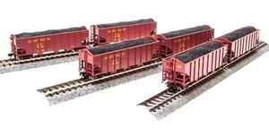 N Broadway Limited BLI 3131 N&W H2A 3-Bay Hopper Union Pacific w/Load 6-Pack NIB - Picture 1 of 12