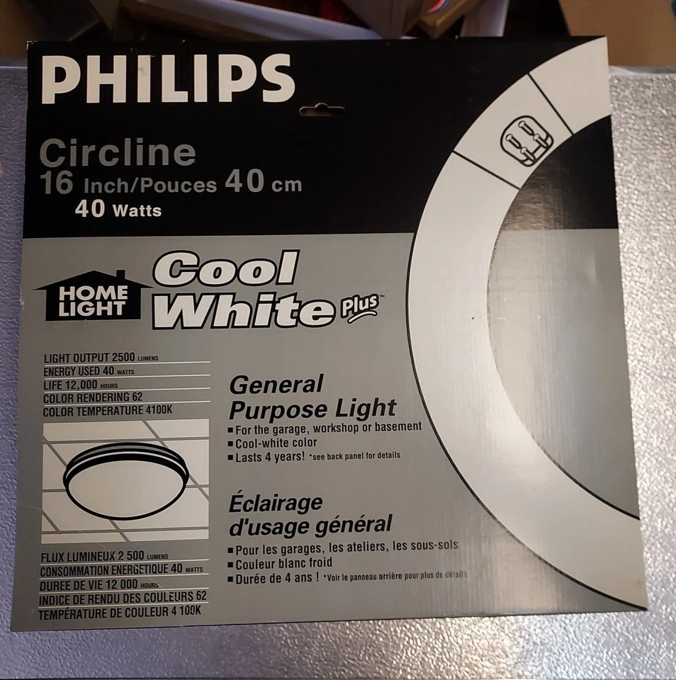 Philips FC16T9/COOL 40W 16" 4100K Circline Bulb LOT OF 6 - Image 1 of 4