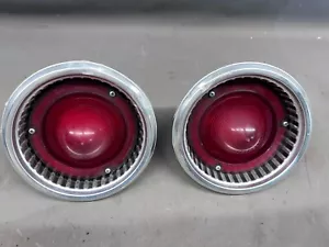 1962 Ford Fairlane Tail Light Lamp Taillight Lens Housings Ranchero Taillamp OEM - Picture 1 of 17