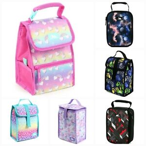 ARCTIC ZONE Kids Upright Thermal Insulated Lunch Box Bag for Boys Girls, Variety