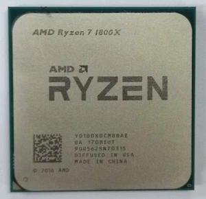 AMD Ryzen 7 1800X Desktop CPU Processor R7 Socket AM4 Eight-Core YD180XBCM88AE - Picture 1 of 3