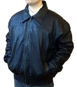 REVERSABLE GENUINE LAMB LEATHER COAT JACKET WITH WARM LINING MADE IN TURKEY, L - Picture 1 of 12