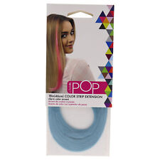 Hairdo Pop Color Strip Hair Clip Extension Blue Frosting 18 Inches