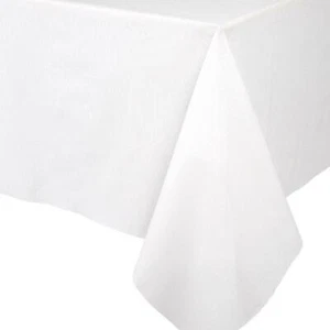 Caspari Paper Linen Solid Table Cover, White (100TCL) - Picture 1 of 2