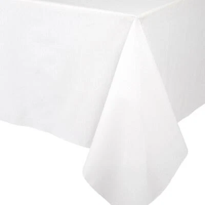 Caspari Paper Linen Solid Table Cover, White (100TCL) - Image 1 of 2