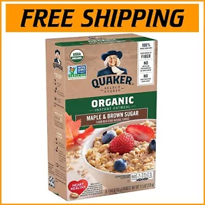 48 Pack Organic Instant Oatmeal Packets - Maple & Brown Sugar Flavor Delight - Picture 1 of 9