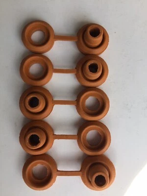 5x Hi Temp Orange Anti Vibration Exhaust Hanger Rubber Snapper Grommet - Image 1 of 4