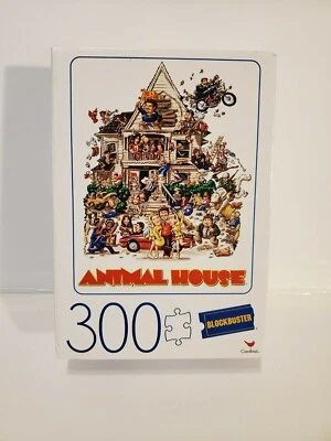 300 PIECE ANIMAL HOUSE MOVIE POSTER Jigsaw Puzzle Blockbuster Video Retro 70'S  - Image 1 of 3