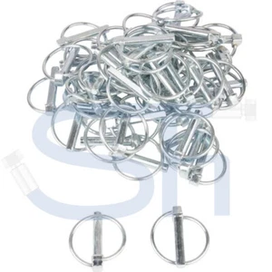Klappsplint Klappstecker Stahl verzinkt Sicherungssplint Bolzen 4,5mm bis 12mm - Bild 1 von 11