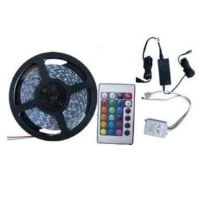 5m LED Stripe Leiste Streifen mit Fernbedienung Netzteil - Bild 1 von 2