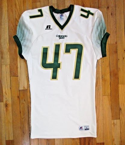 Colorado State Rams #47 Russell NCAA Football Jersey Large Cover