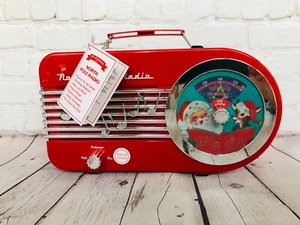 Christmas North Pole 2021 Red Radio With Sound Plays 9 Songs - Picture 1 of 9