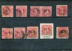 Bayern - 10 mal Nr. 9  o - undurchsucht ( 13741 ) - Bild 1 von 1