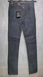 DR.Demin Mauser 201 Raw Indigo Unisex Vaqueros Medias Talla 27/32 - Imagen 1 de 9