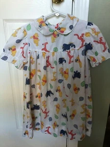 Abito Winnie the Pooh bambina vintage anni 70 Sears 6X OTTIMO - Foto 1 di 6